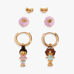 Polly Pocket™ Earring Set Gold | Alex and Ani