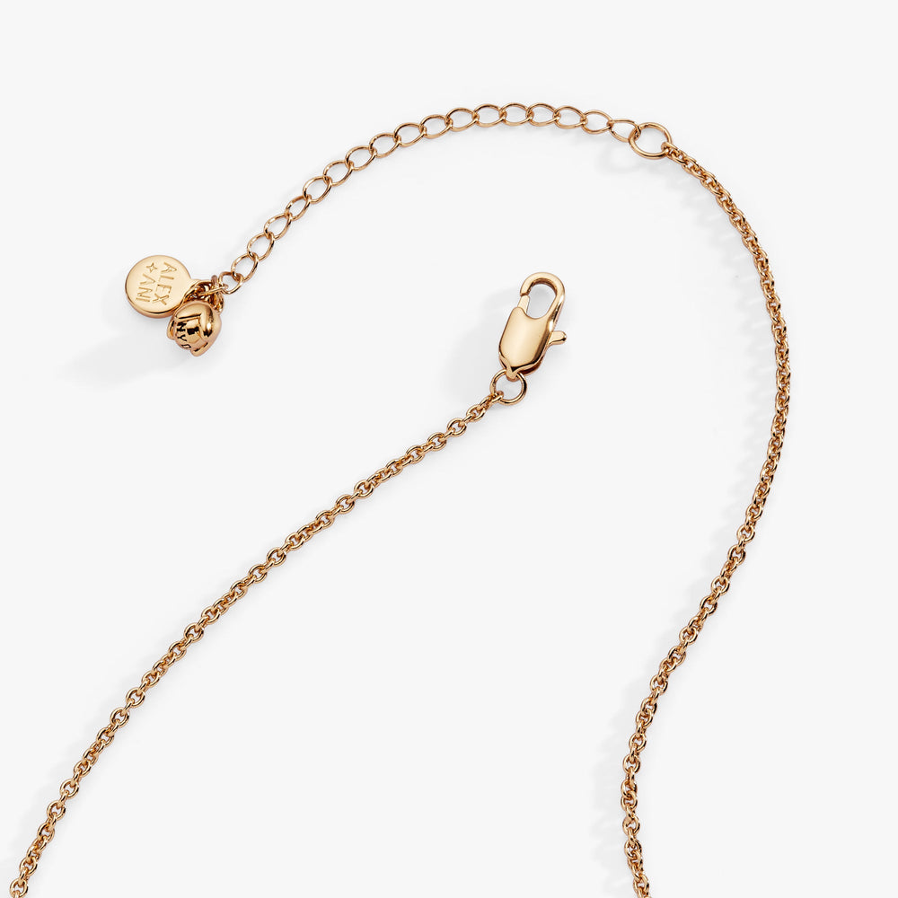 New York Botanical Garden® Butterfly Inline Necklace Gold | Alex and Ani