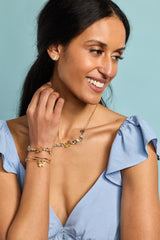 New York Botanical Garden® Monarch Butterfly Charm Bangle Gold | Alex and Ani