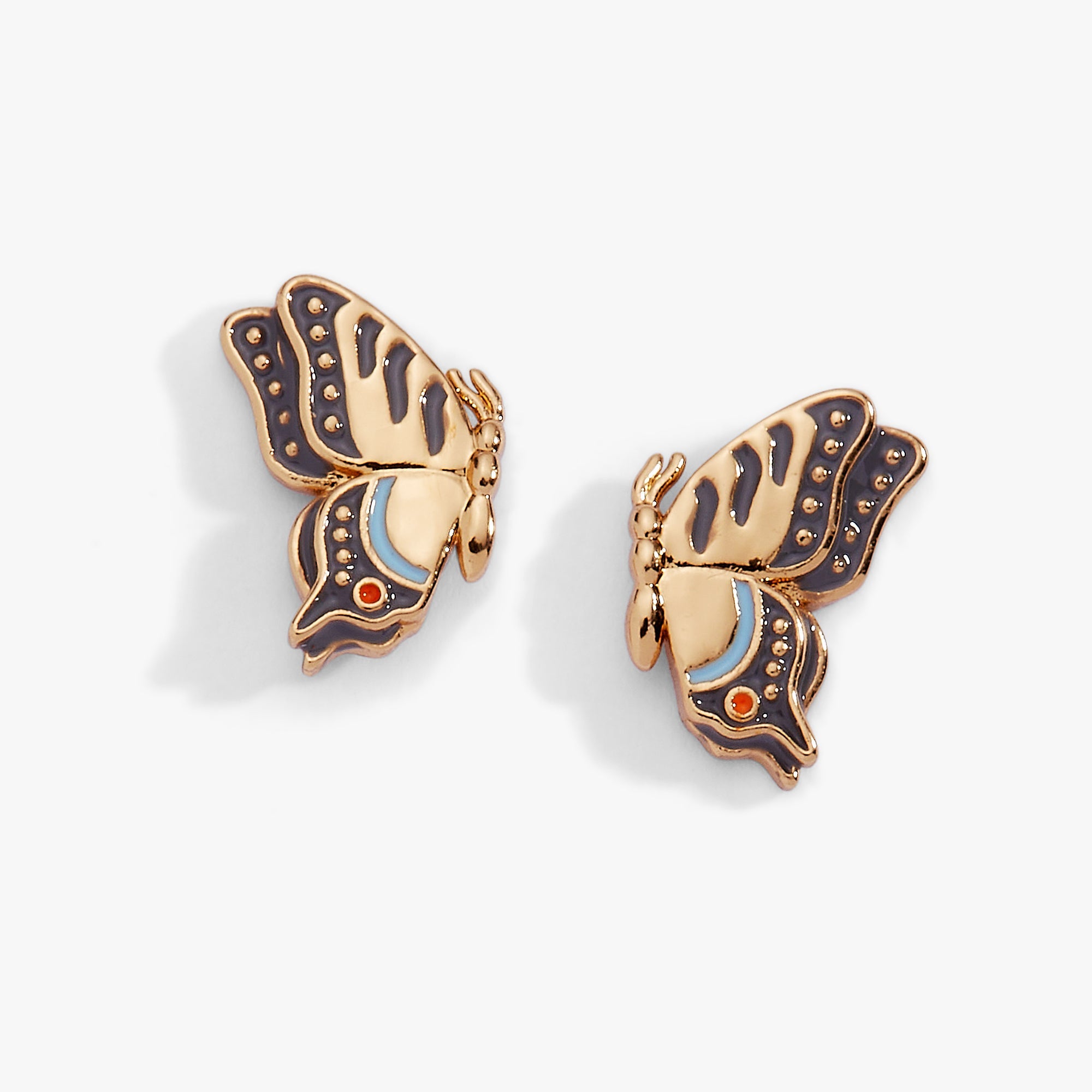 New York Botanical Garden® Butterfly Earring Gold | Alex and Ani