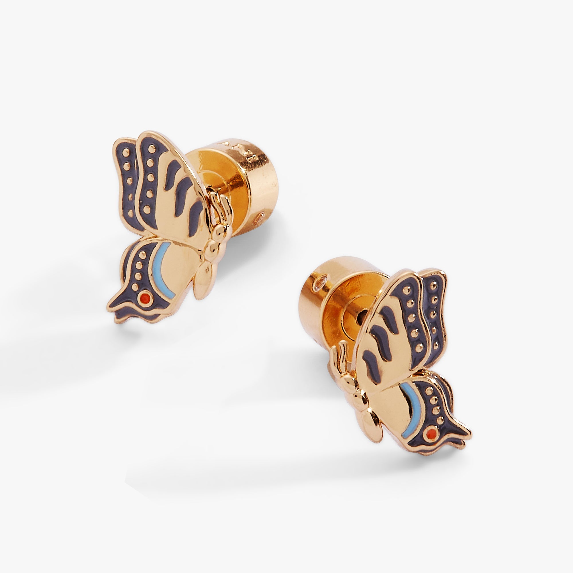New York Botanical Garden® Butterfly Earring Gold | Alex and Ani