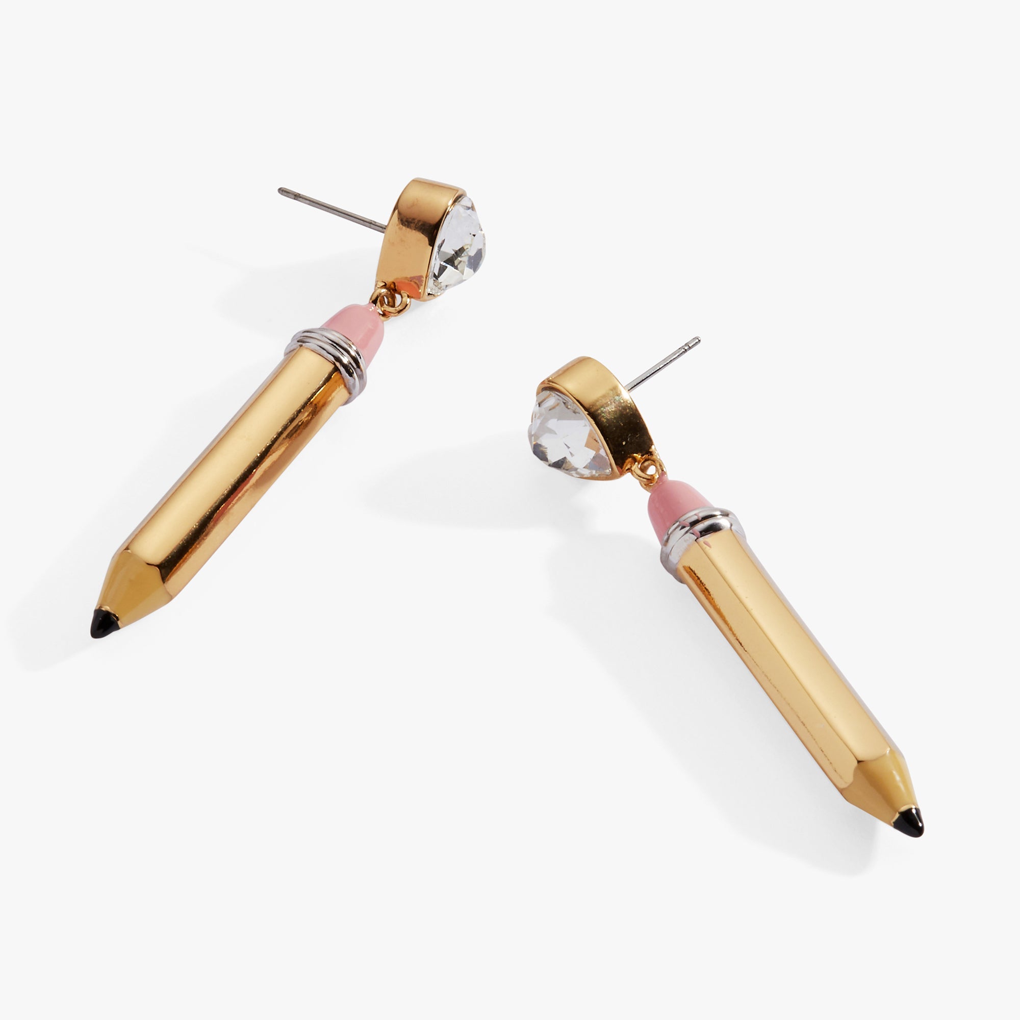 Pencil Drop Earrings Two Tone | Alex and Ani