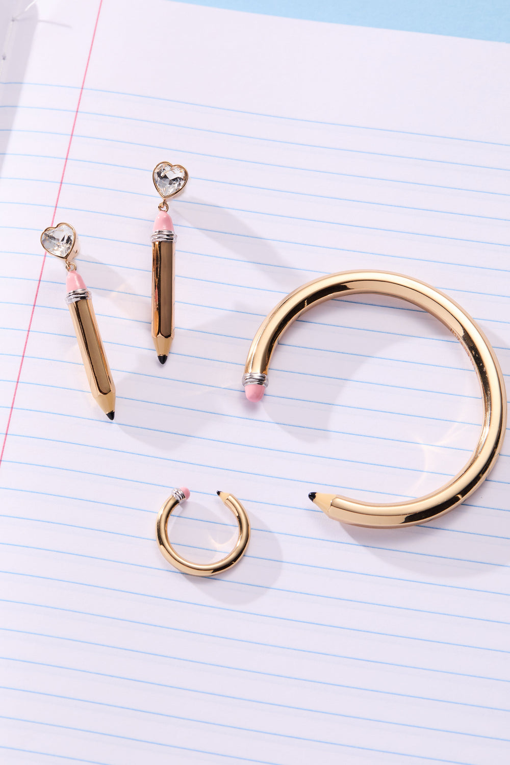 Pencil Drop Earrings Two Tone | Alex and Ani