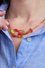 Lobster Boil Necklace Gold | Alex and Ani