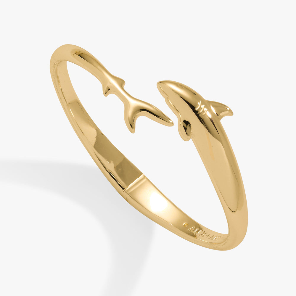 Shark Bypass Cuff Silver | Alex and Ani