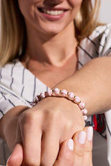 Baseball Beaded Bangle Gold | Alex and Ani