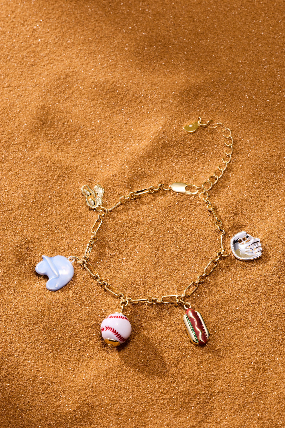 Take Me Out to the Ballgame Charm Bracelet Two Tone | Alex and Ani