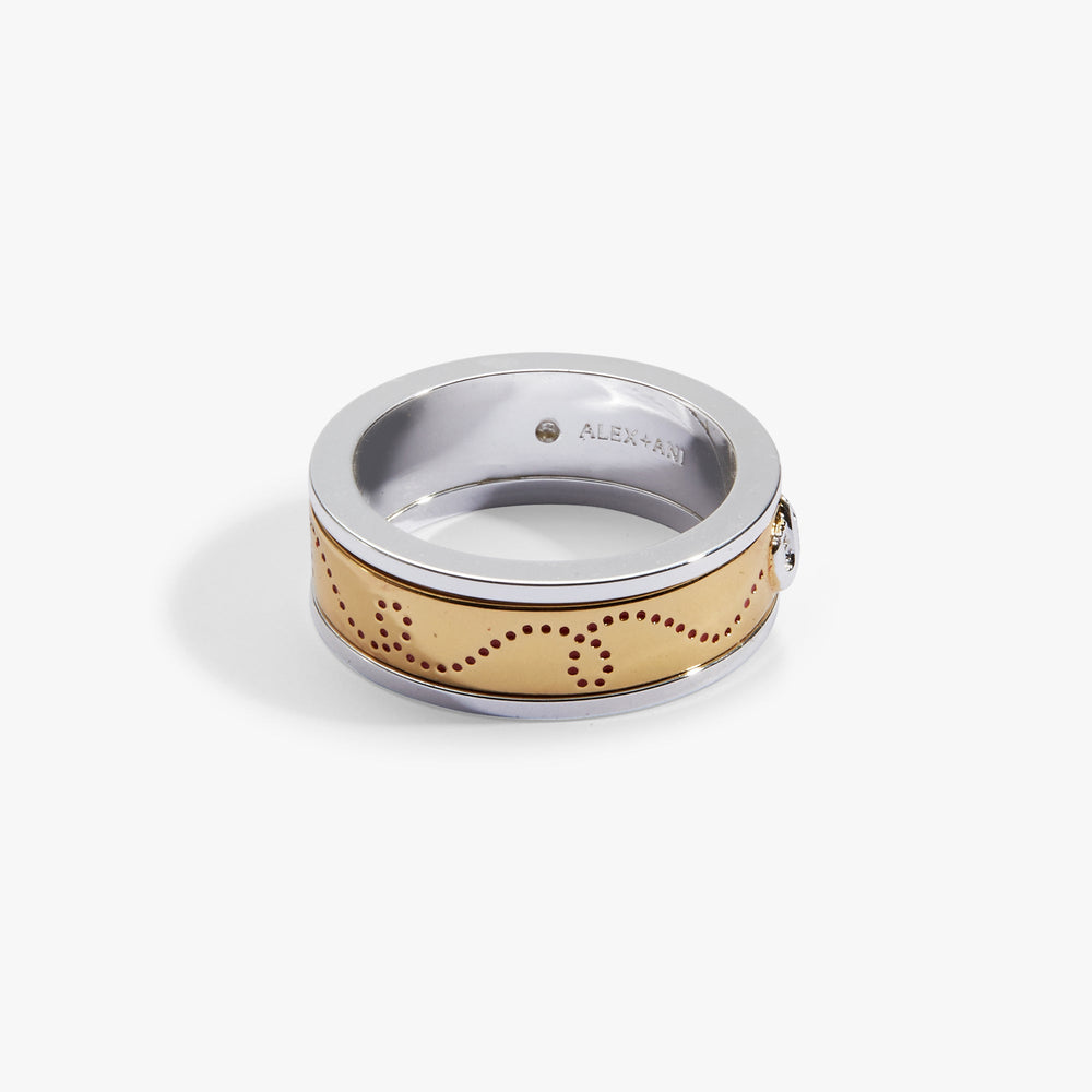 Baseball Fidget Ring Two Tone | Alex and Ani