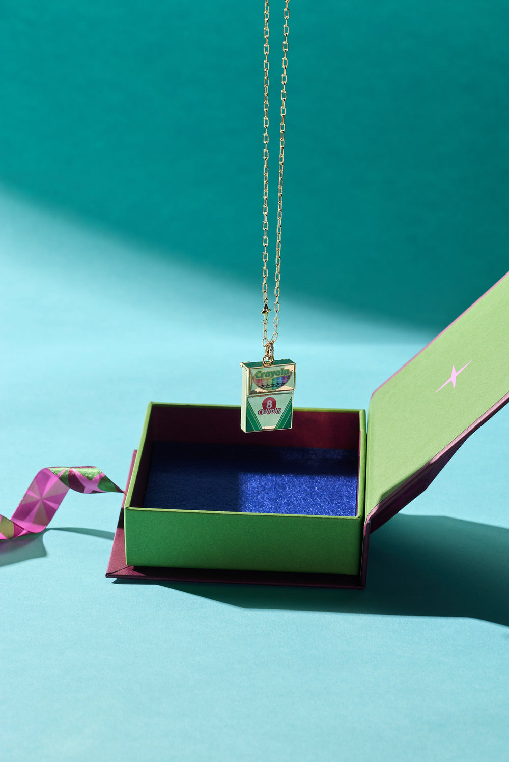 Crayola 'To Teach Is To Color A Life Forever' Crayon Box Locket Gold | Alex and Ani