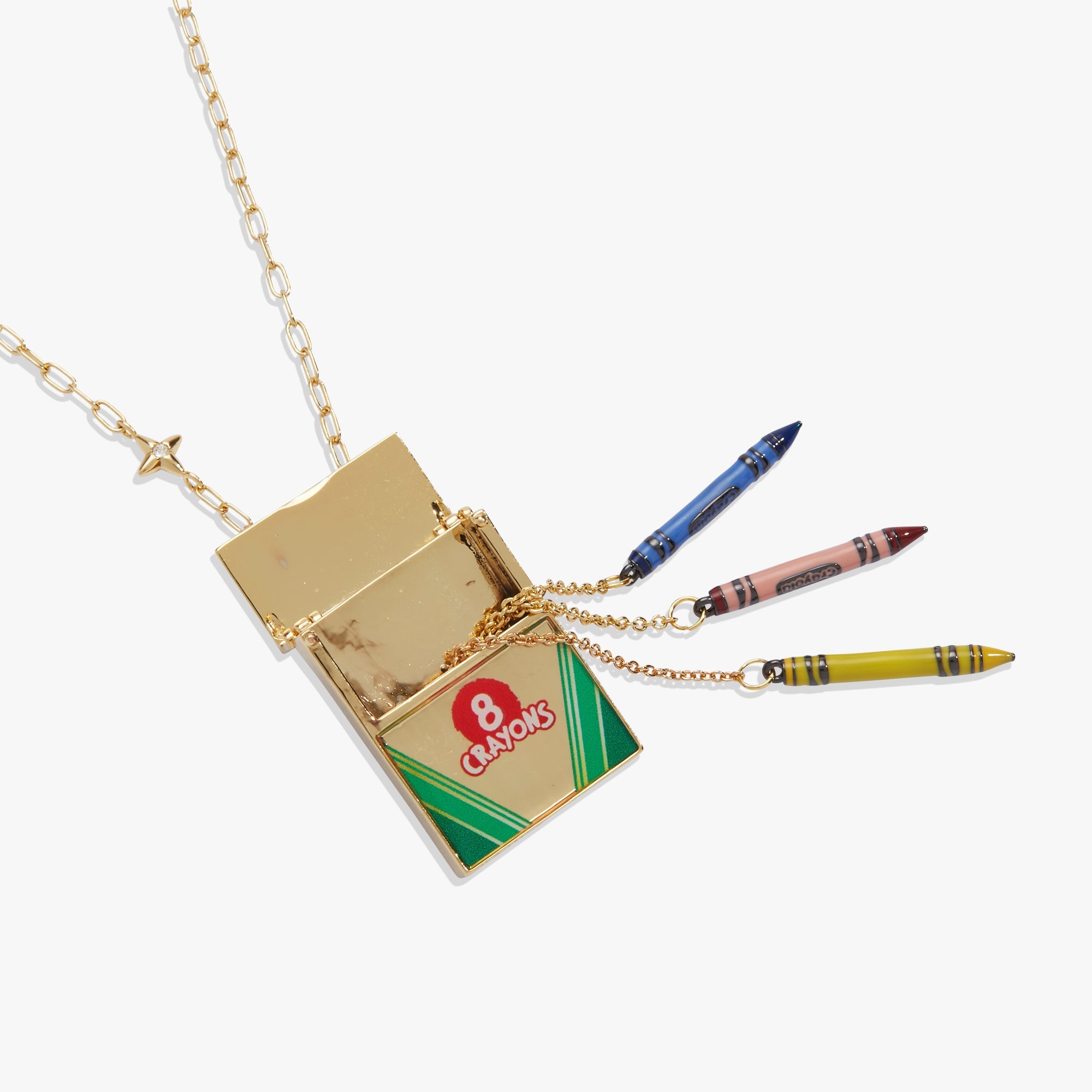 Crayola 'To Teach Is To Color A Life Forever' Crayon Box Locket Gold | Alex and Ani