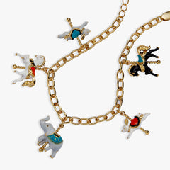 Carnival Carousel Animals Charm Bracelet Gold | Alex and Ani
