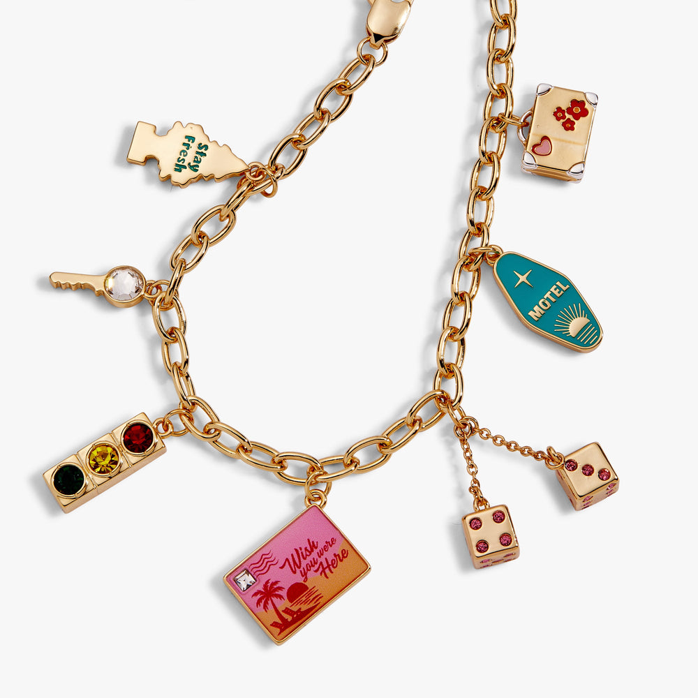 Road Trip Multi-Charm Bracelet Gold | Alex and Ani