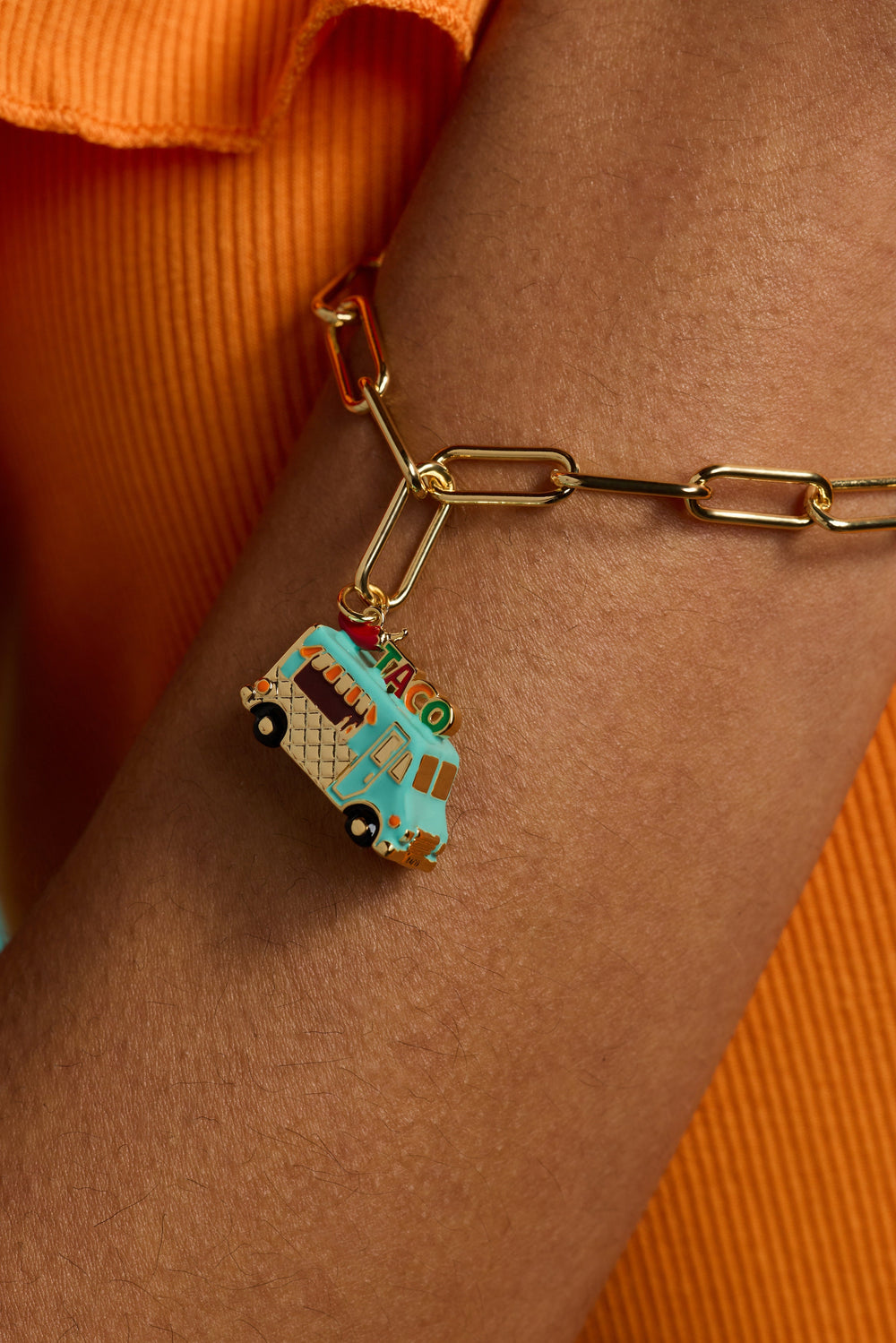 Taco Truck Toggle Bracelet Gold | Alex and Ani