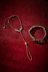 HOUSE OF THE DRAGON™ Dragon Wings Hand Chain Gold | Alex and Ani