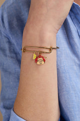 Lobster Boil 'Everybody In The Tub' Charm Bangle Gold | Alex and Ani