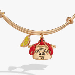 Lobster Boil 'Everybody In The Tub' Charm Bangle Gold | Alex and Ani