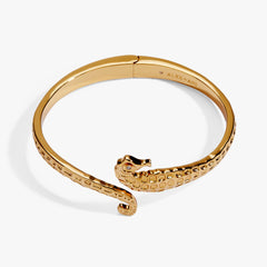 Seahorse Bypass Cuff Gold | Alex and Ani