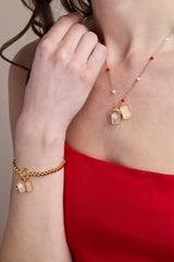 Here For The Drama!' Movie Theater Popcorn Stretch Bracelet
    
    
    
       Gold | Alex and Ani