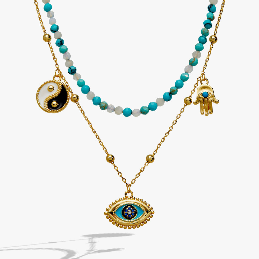 Healing Stone Charm Necklace Gold | Alex and Ani