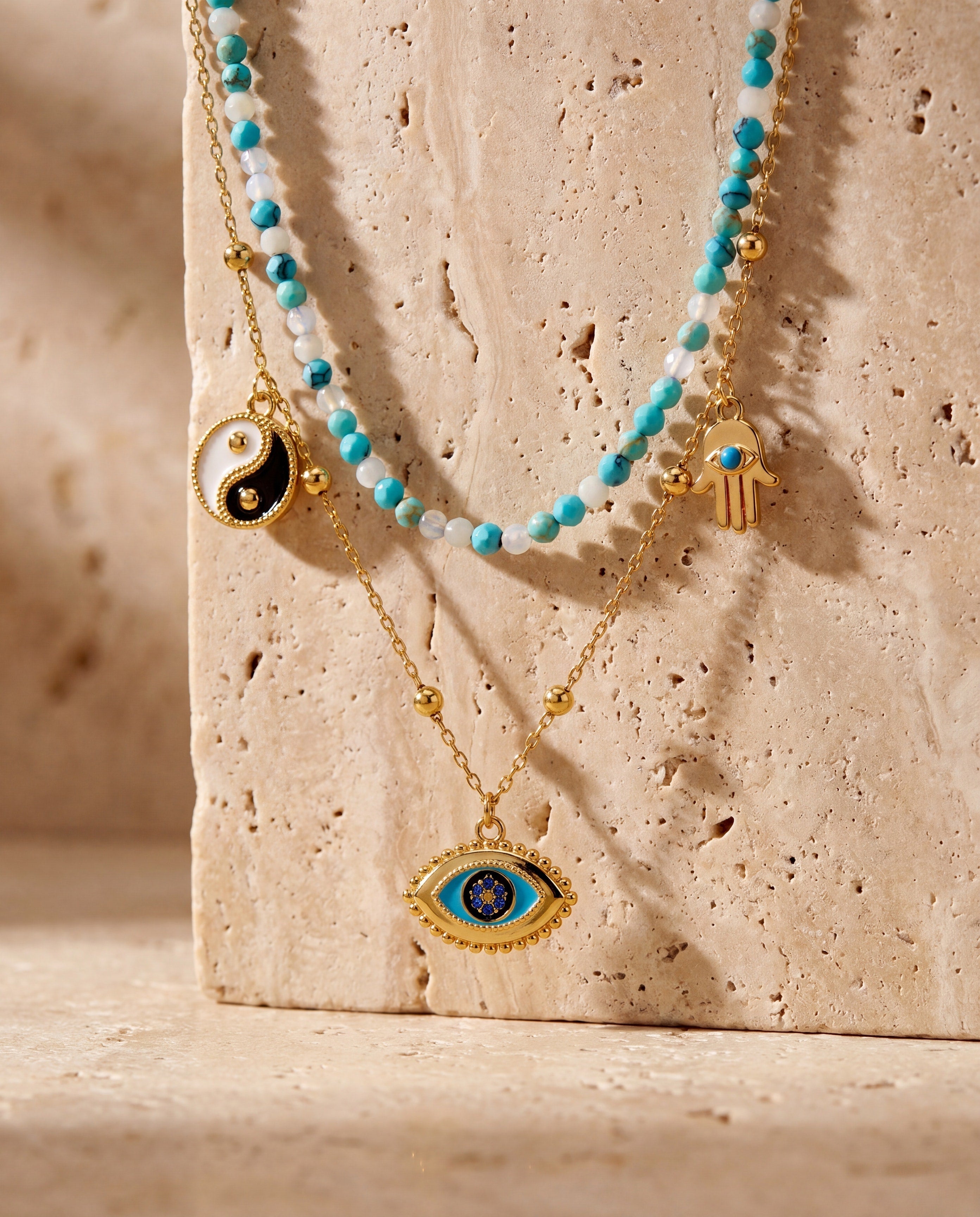 Healing Stone Charm Necklace Gold | Alex and Ani