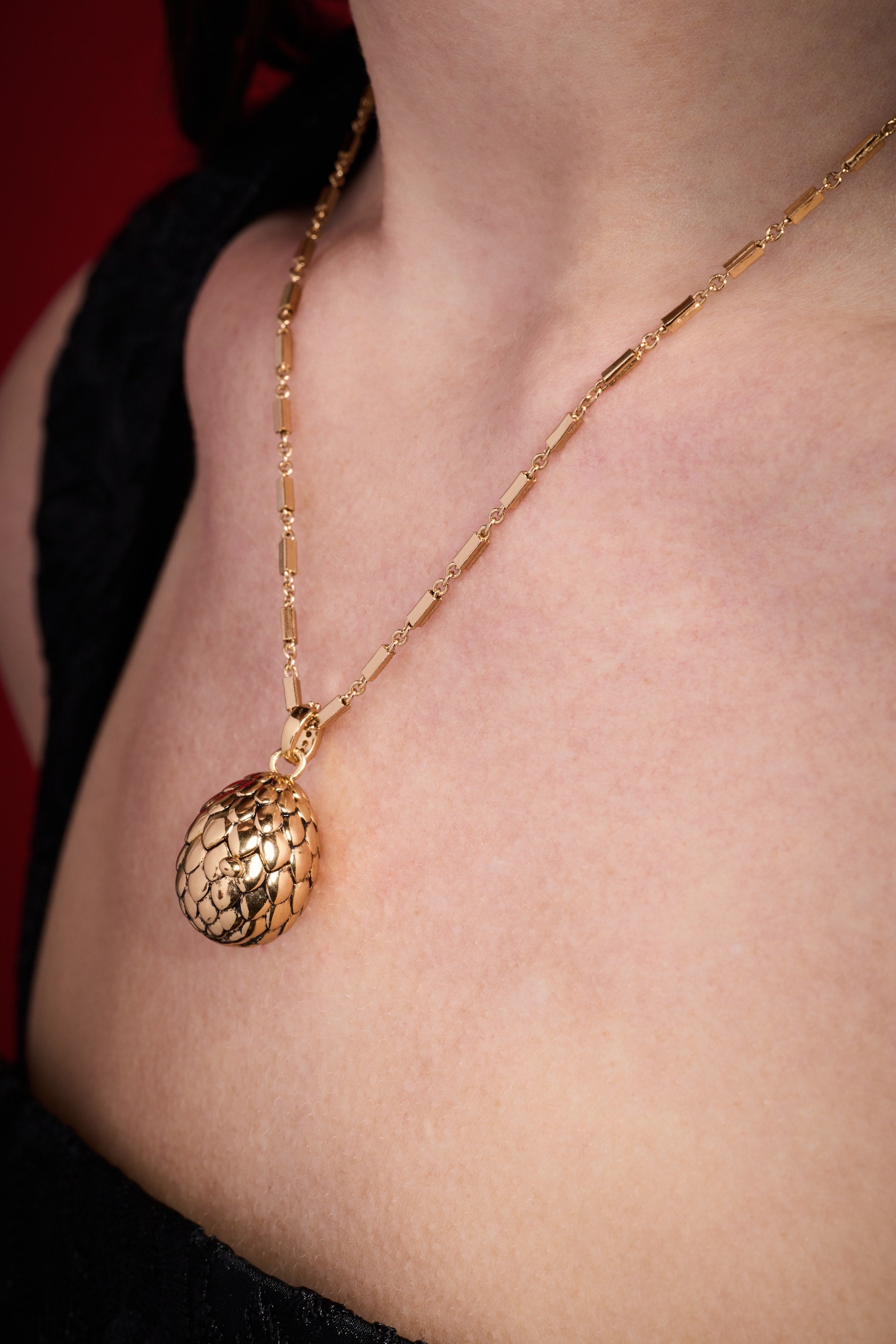 HOUSE OF THE DRAGON™ Dragon Egg Locket Pendant Gold | Alex and Ani