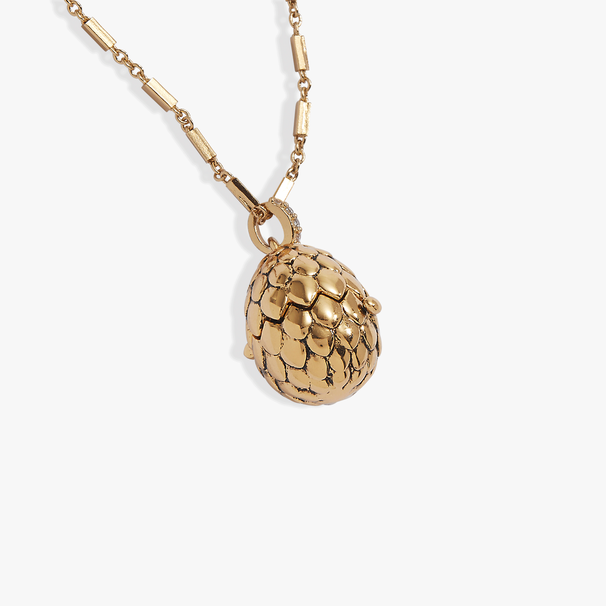 HOUSE OF THE DRAGON™ Dragon Egg Locket Pendant Gold | Alex and Ani