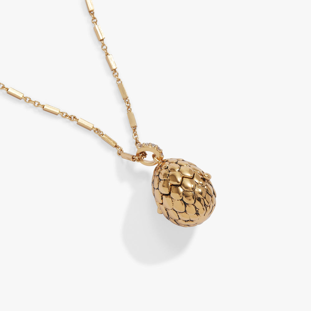 HOUSE OF THE DRAGON™ Dragon Egg Locket Pendant Gold | Alex and Ani