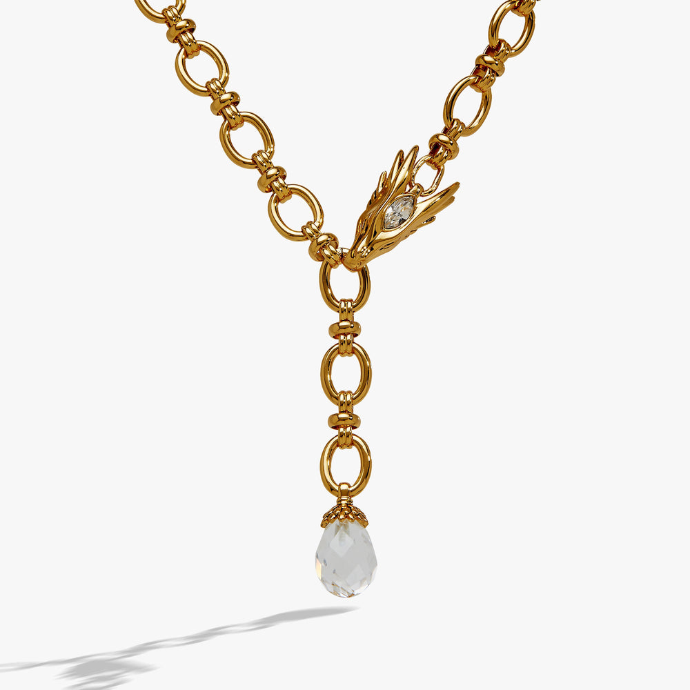HOUSE OF THE DRAGON™ Syrax Y Necklace Gold | Alex and Ani