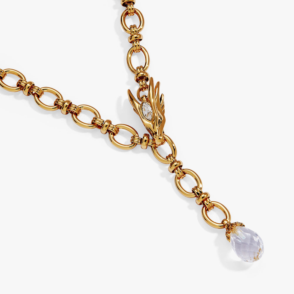 HOUSE OF THE DRAGON™ Syrax Y Necklace Gold | Alex and Ani