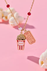 Here For The Drama!' Popcorn Charm Locket Pendant
    
    
    
       Gold | Alex and Ani