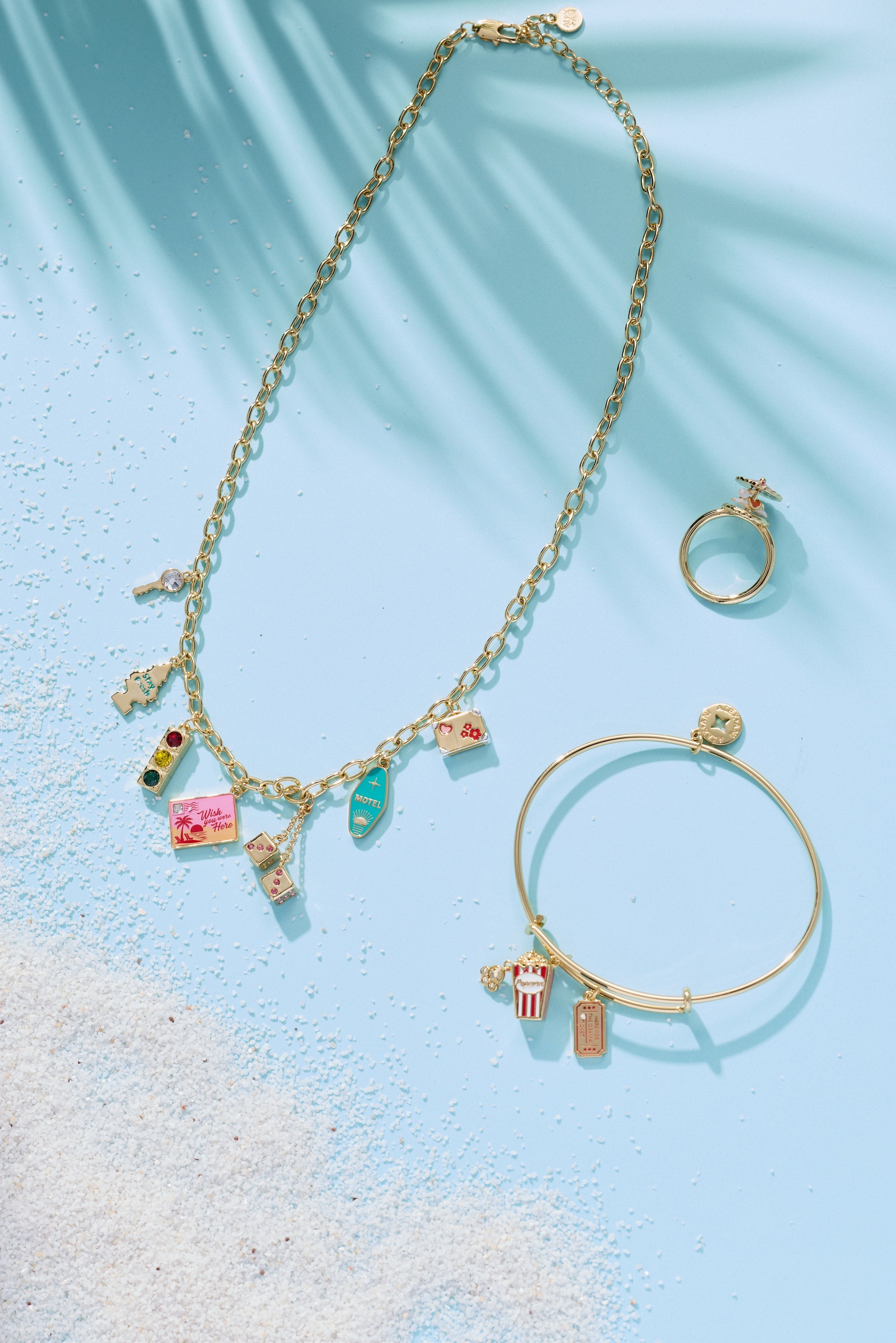 Road Trip Multi-Charm Necklace Gold | Alex and Ani