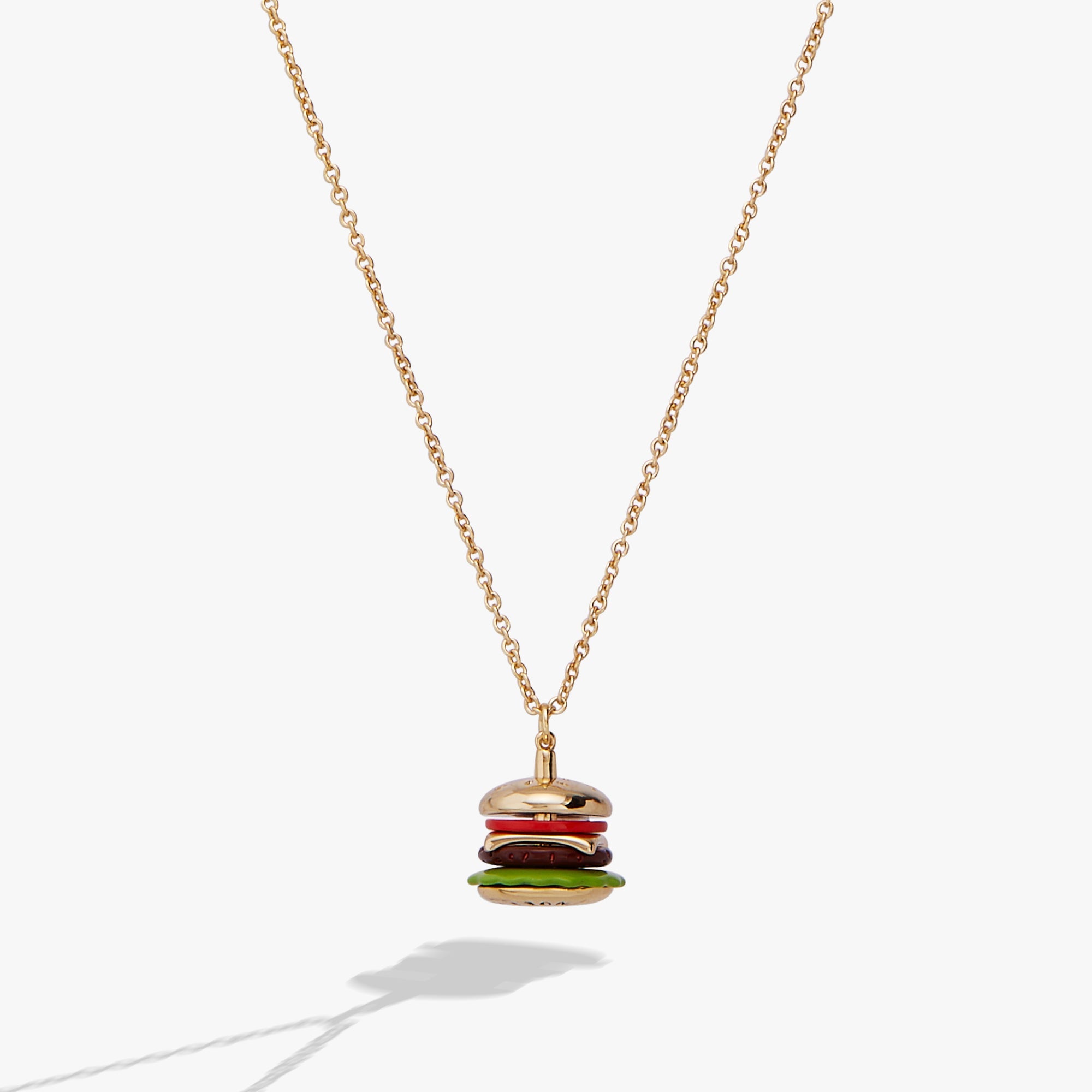 Hot Grill Summer 'Bun In A Million' Hamburger Pendant Gold | Alex and Ani