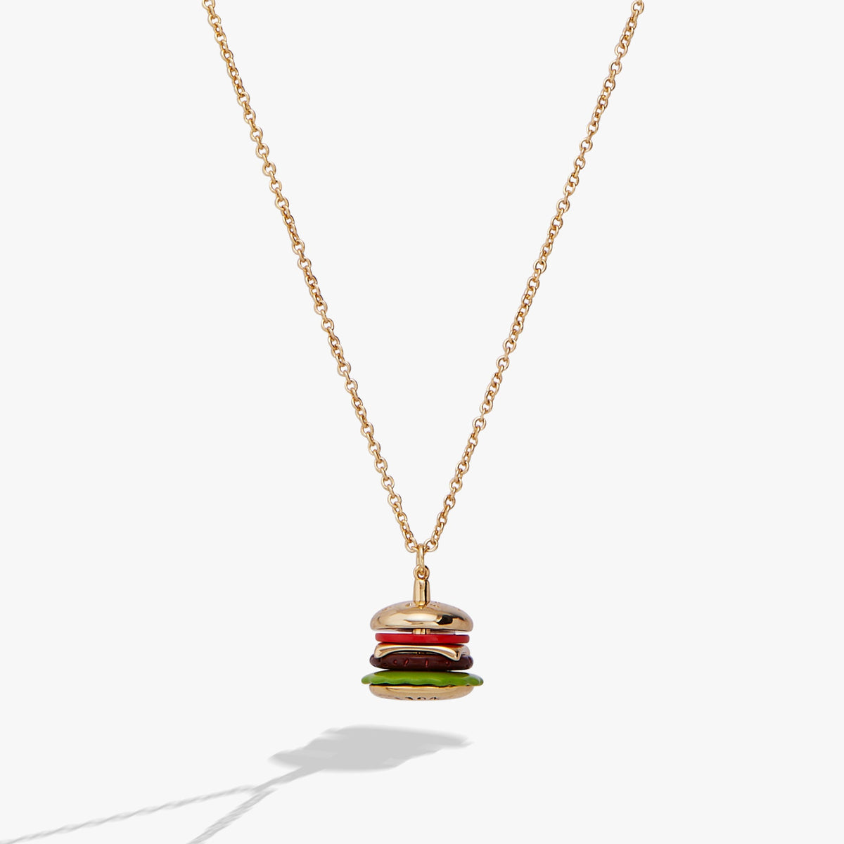Hot Grill Summer 'Bun In A Million' Hamburger Pendant Gold | Alex and Ani