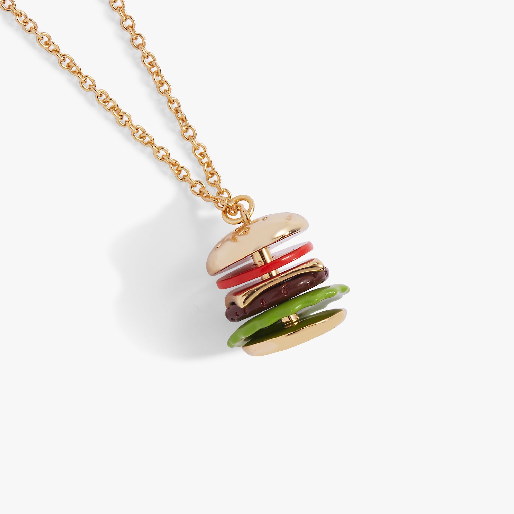 Hot Grill Summer 'Bun In A Million' Hamburger Pendant Gold | Alex and Ani