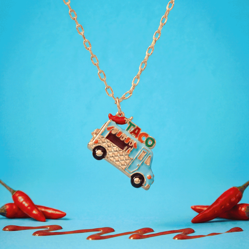 Taco Truck Necklace Gold | Alex and Ani