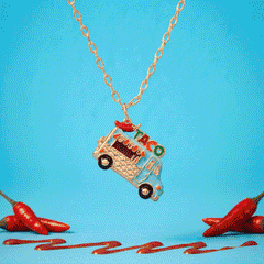 Taco Truck Necklace Gold | Alex and Ani