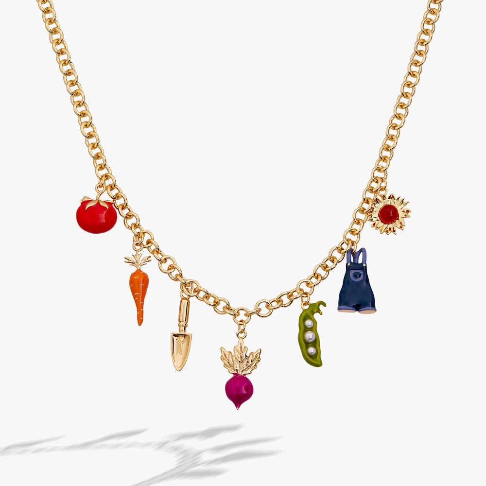 Farmers' Market Charm Necklace Gold | Alex and Ani