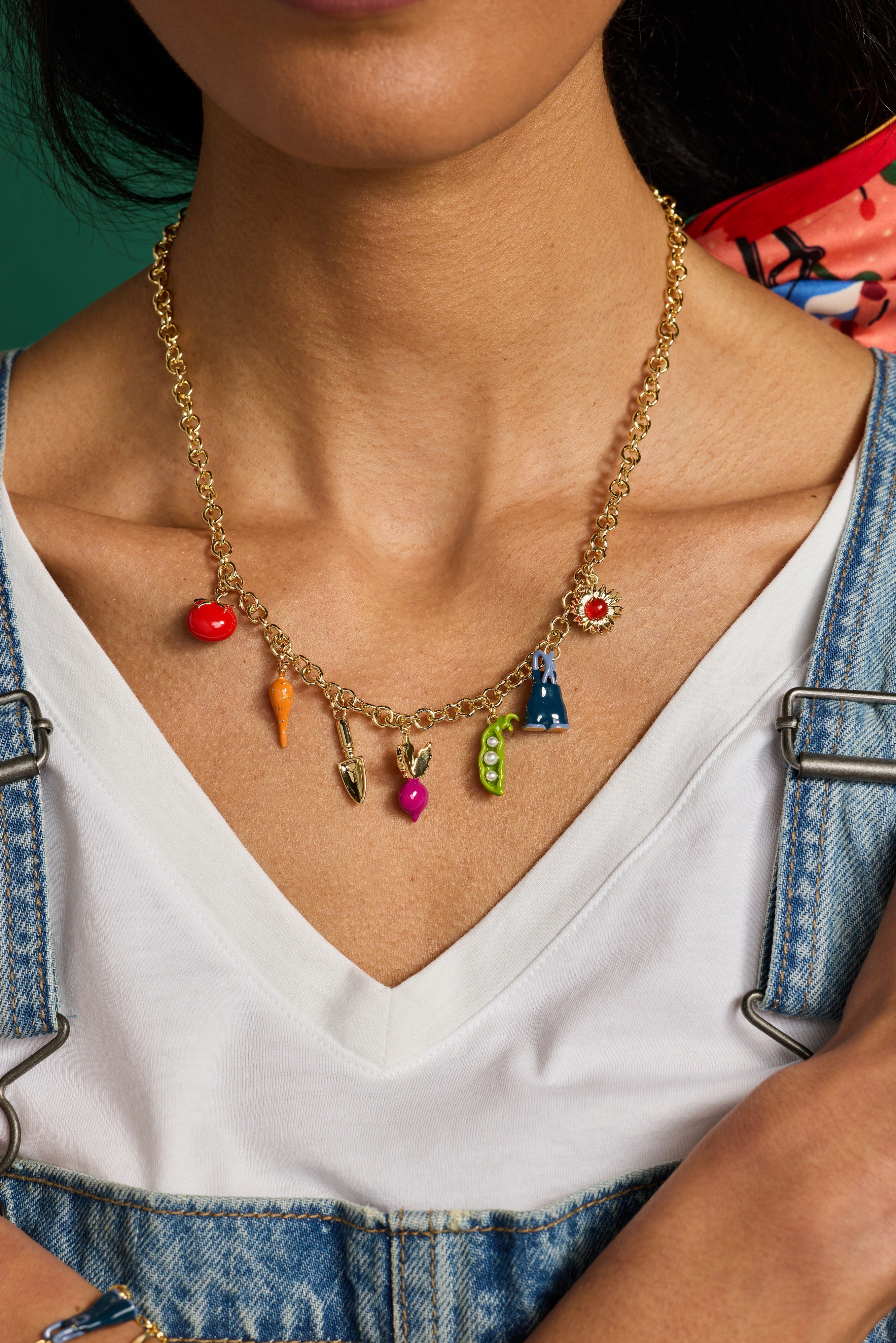 Farmers' Market Charm Necklace Gold | Alex and Ani