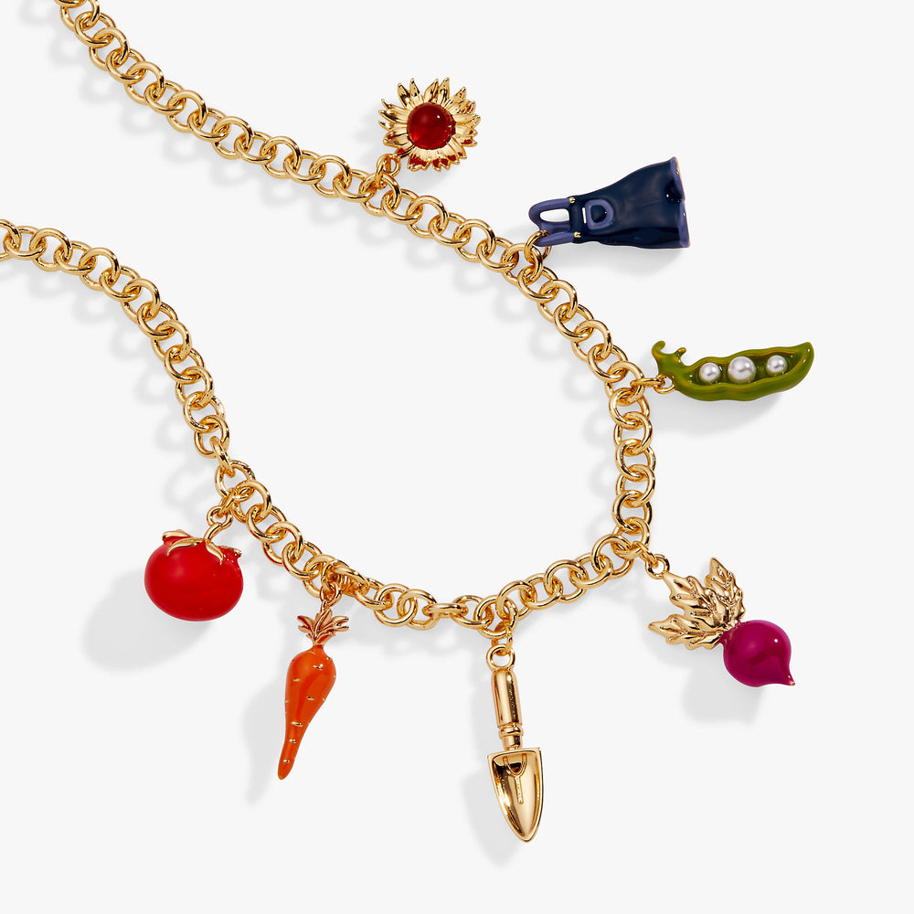 Farmers' Market Charm Necklace Gold | Alex and Ani