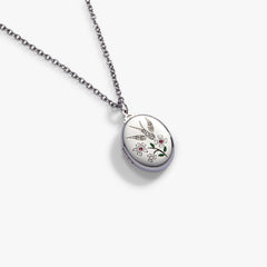 Birds of a Feather Locket Pendant Stainless Steel Silver | Alex and Ani