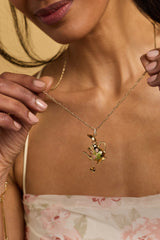 Tea Party Kettle Locket Pendant Gold | Alex and Ani
