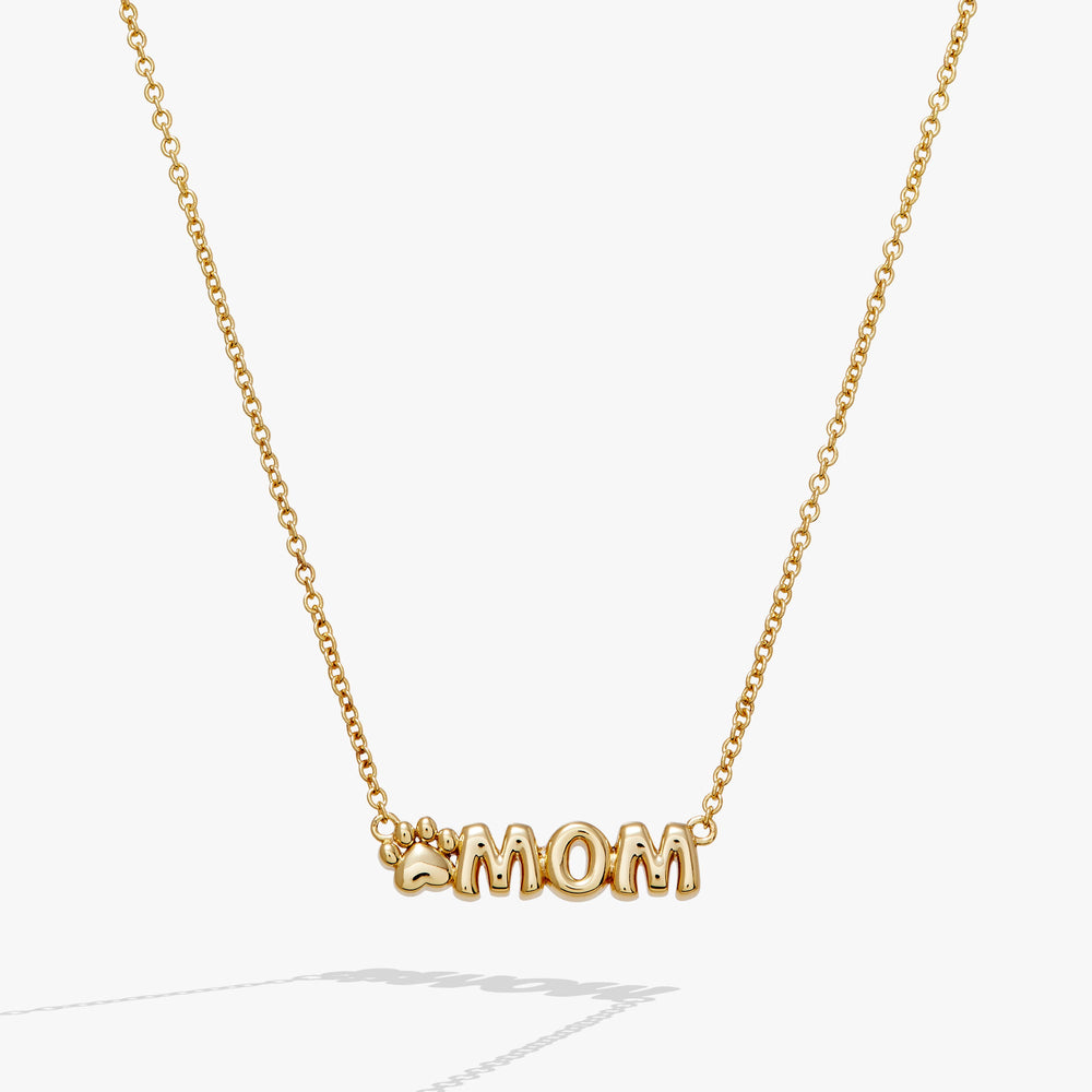 Pet Mom Nameplate Necklace Gold | Alex and Ani