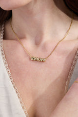 Pet Mom Nameplate Necklace Gold | Alex and Ani