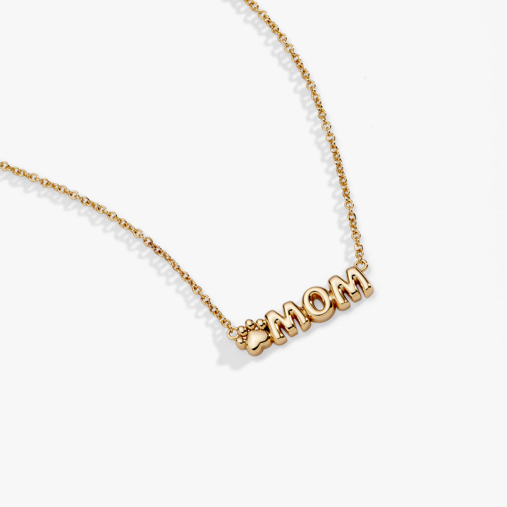 Pet Mom Nameplate Necklace Gold | Alex and Ani