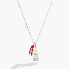You Are The Glue Holding Us All Together' Glue & Stapler Charm Necklace
    
    
    
       Silver | Alex and Ani