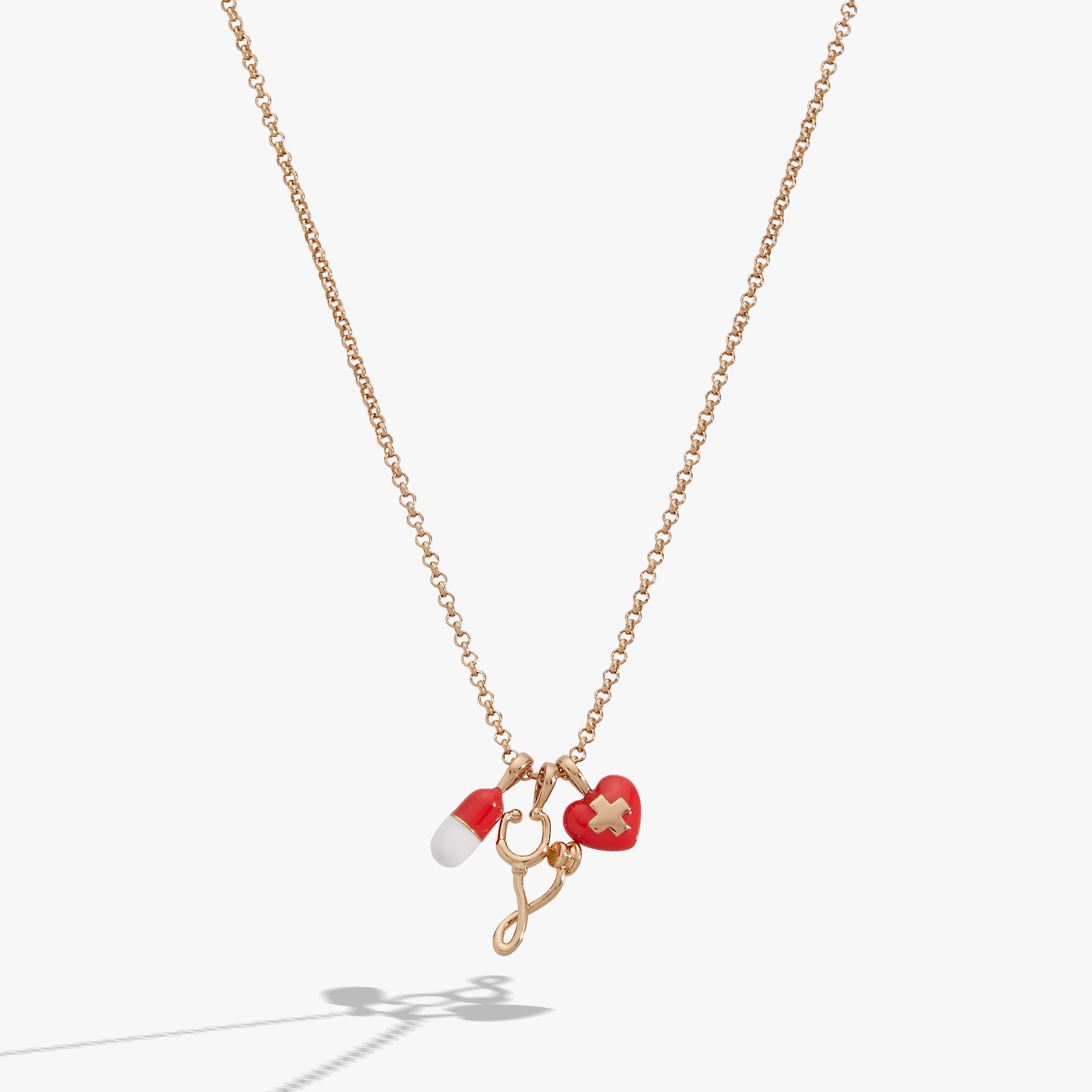 Unsung Hero' Healthcare Charm Necklace
    
    
    
       Gold | Alex and Ani