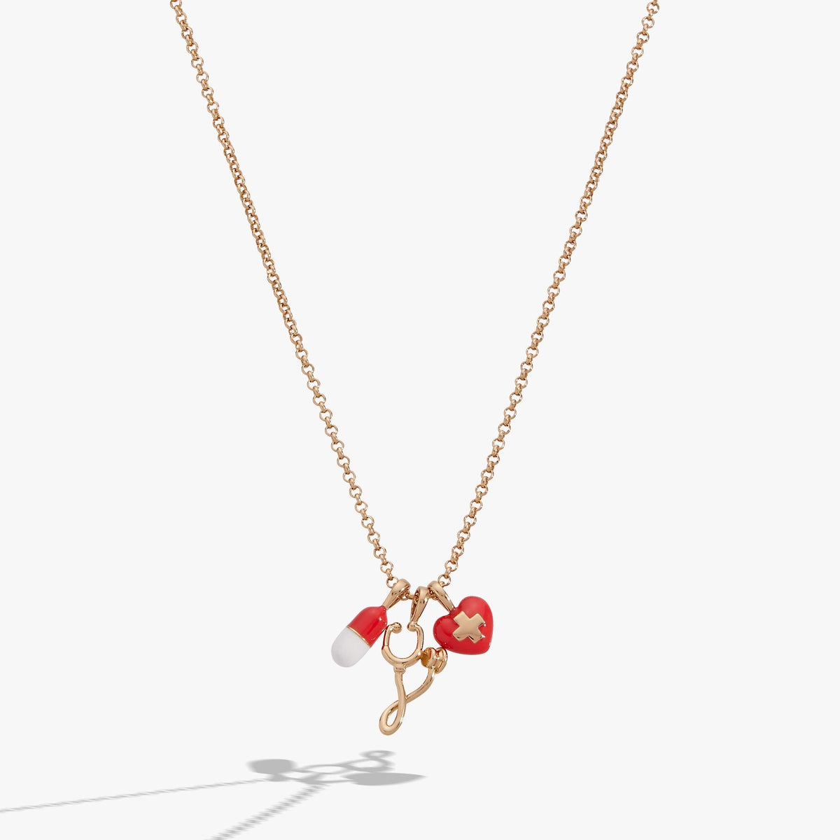 Unsung Hero' Healthcare Charm Necklace
    
    
    
       Gold | Alex and Ani