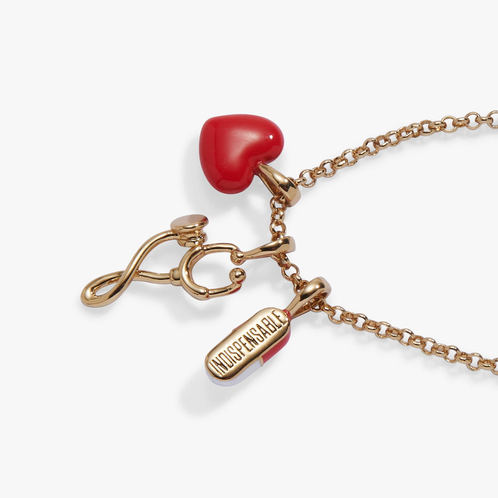 Unsung Hero' Healthcare Charm Necklace
    
    
    
       Gold | Alex and Ani