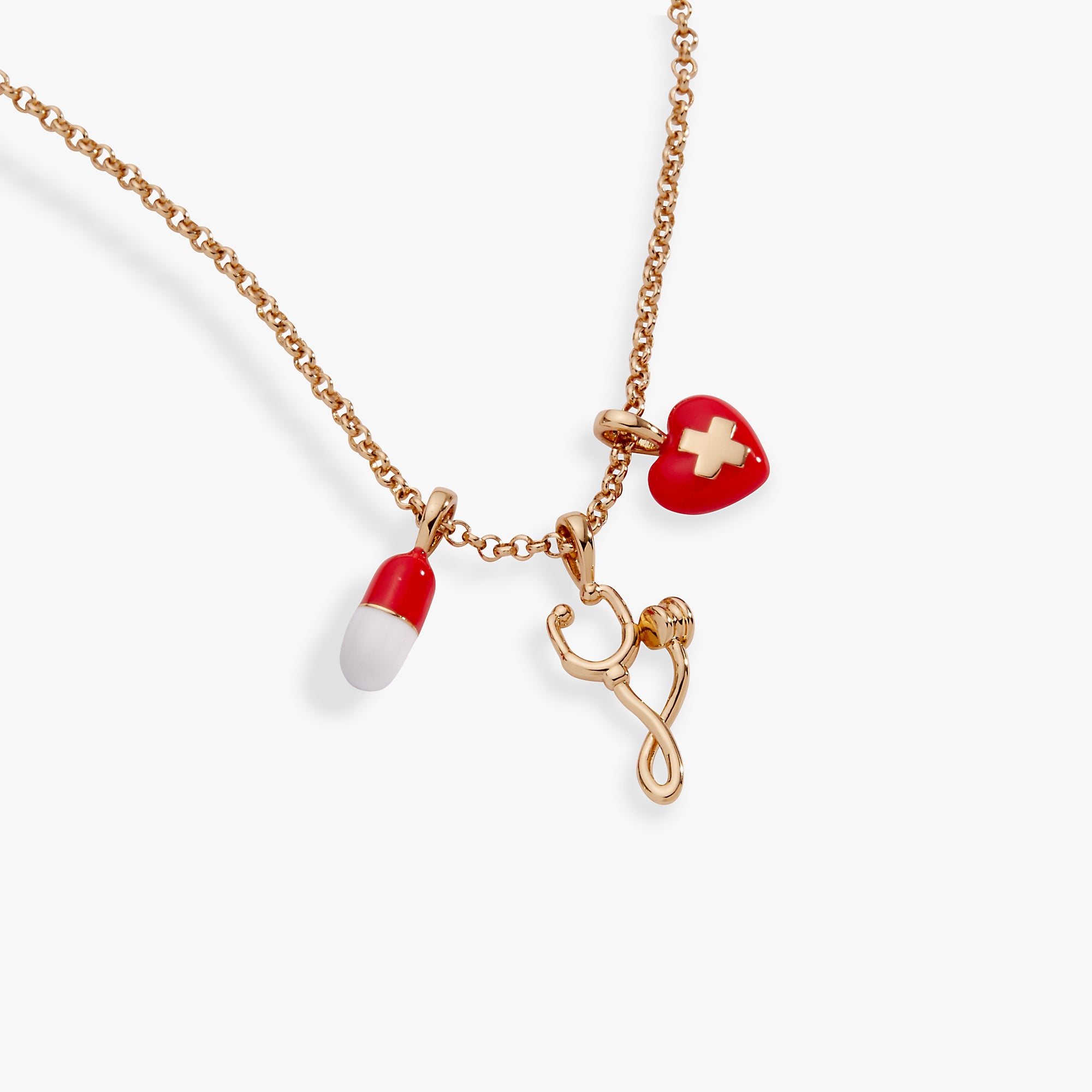 Unsung Hero' Healthcare Charm Necklace
    
    
    
       Gold | Alex and Ani