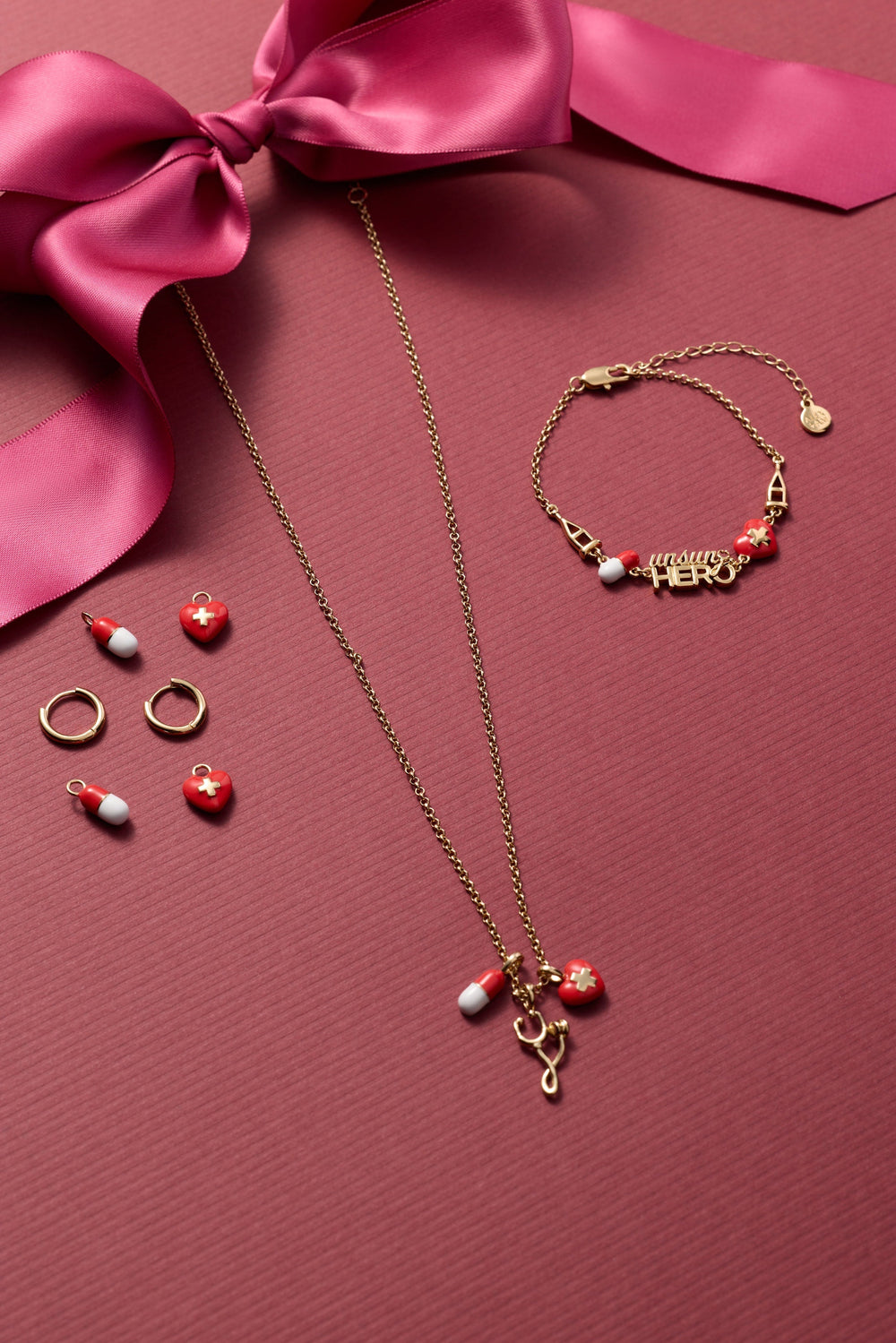 Unsung Hero' Healthcare Charm Necklace
    
    
    
       Gold | Alex and Ani